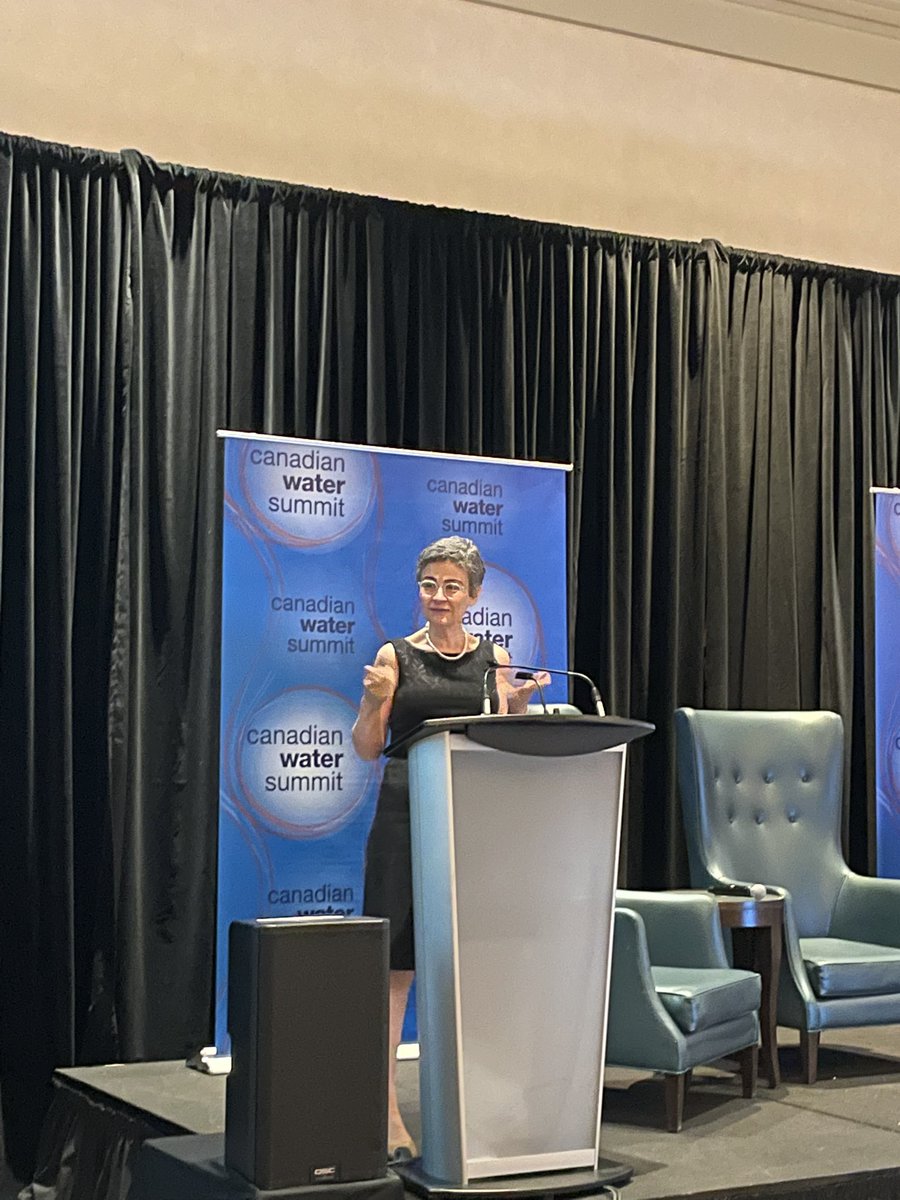 A moment from our engaging session, Making a Splash-
“Source control is the only effective and sustainable solution for plastic waste” -Banu Ormeci, <a href="/Carleton_U/">Carleton University</a> 

#CanadianWaterSummit