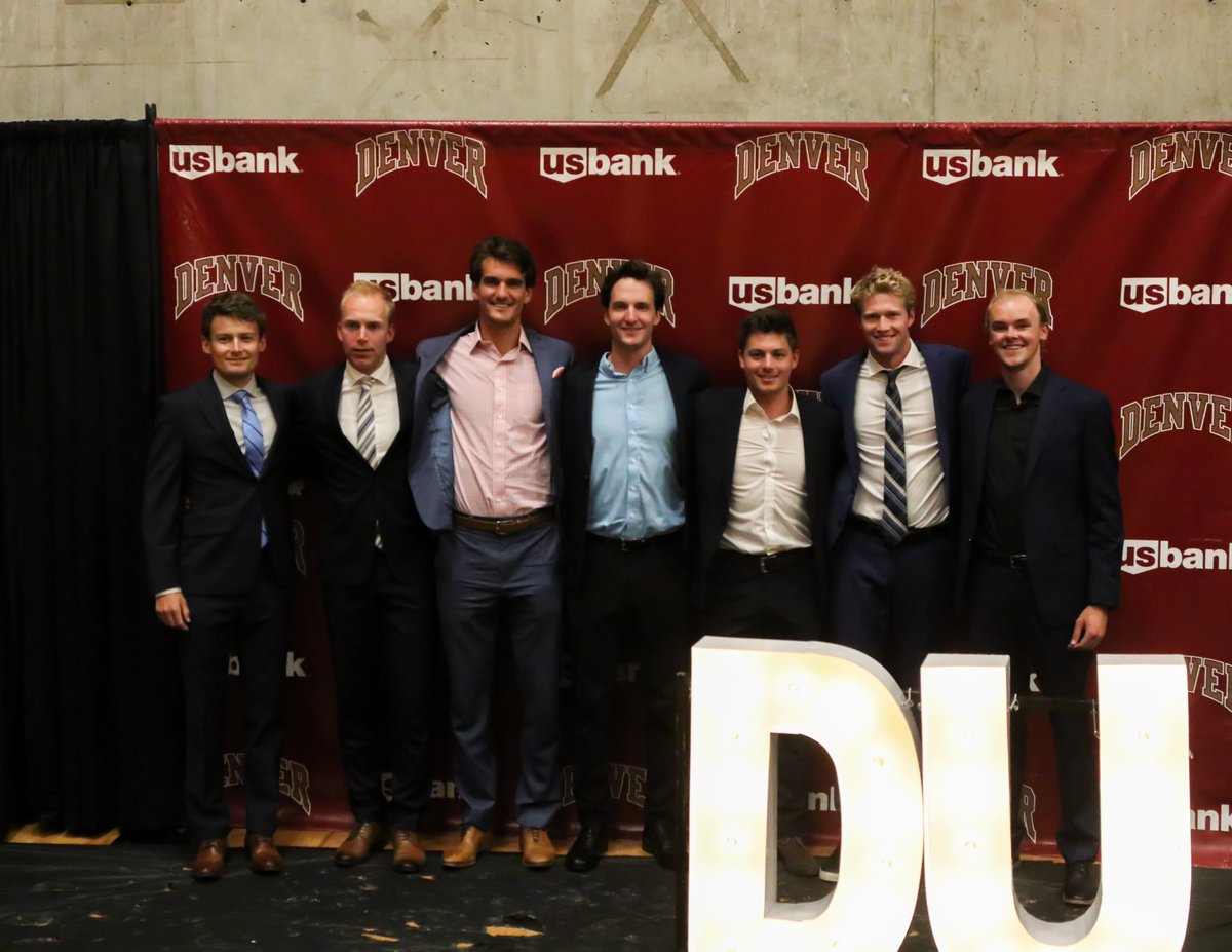 DU_Skiing's tweet image. Had a blast at DU’s Crimson Carpet Student-Athlete Awards Banquet earlier this week--even with pie in the face. Thanks @DenverSAAC!