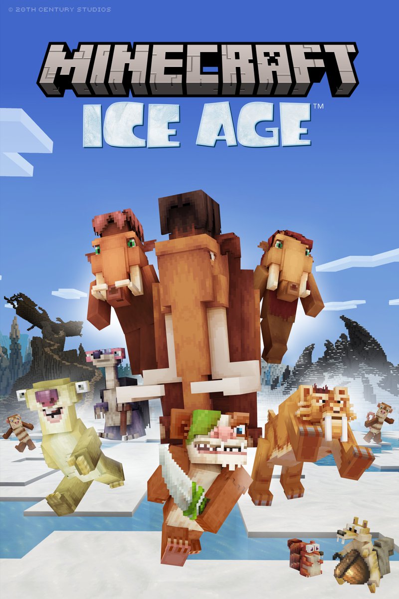 Join the herd and explore the frozen wonderland of Ice Age in Minecraft. Classic Ice Age movie locations, prehistoric character skins inspired by your favorite Ice Age characters and more are now available.