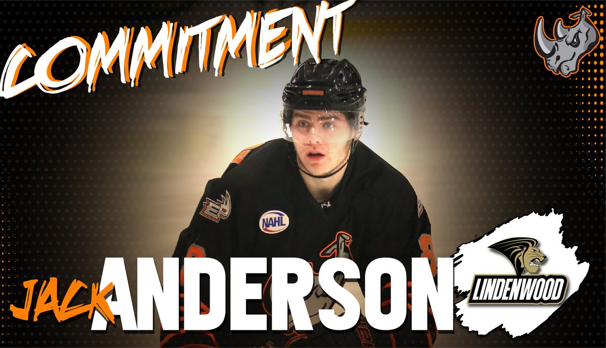 Congratulations to Jack Anderson who will play Division I hockey at Lindenwood University in the Fall! 🥳 
📖 Read more about Jack's commitment here ➡️ elpasorhinos.com/anderson-to-pl…... 🔗