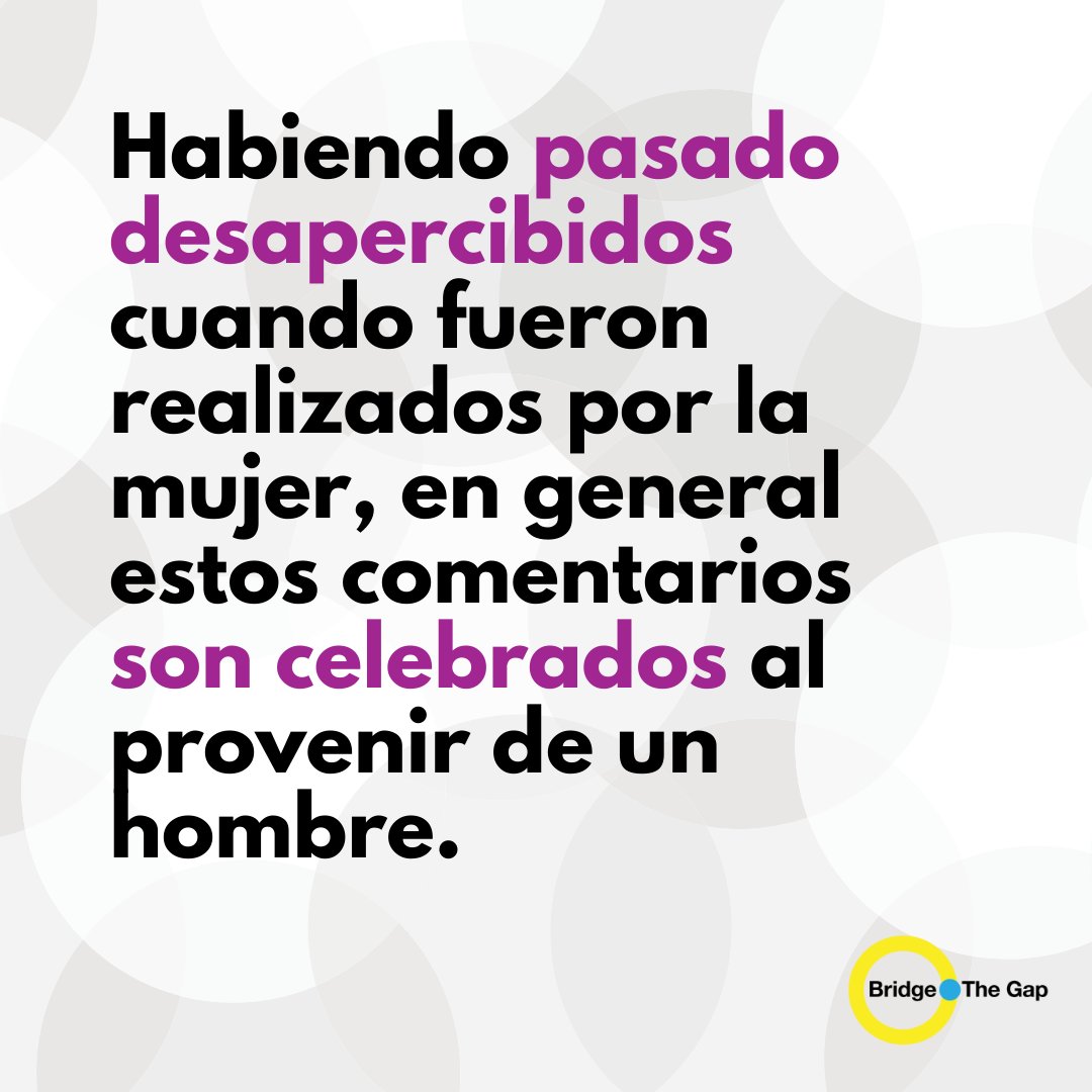 BridgeTheGapCom's tweet photo. bridgethegapcom El #wikibridge del día de hoy es un micromachismo muy común en el ámbito laboral, por más novedoso que resulte el nombre. https://t.co/VLaKh5dQcu