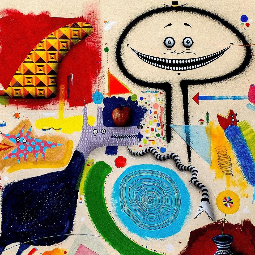 AnnoDomini's tweet photo. On view @AnnoDomini in galleryTWO this First Friday &amp; Saturday is “I Am Back!” Yoshi47 (Japan) solo exhibit during @ArtWalkSJ + @SubZEROFestival 5pm–11pm. https://t.co/b5kjV9HxPL