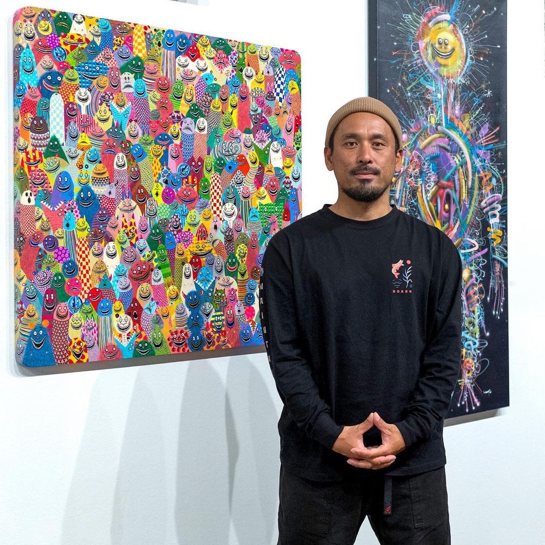 AnnoDomini's tweet photo. On view @AnnoDomini in galleryTWO this First Friday &amp; Saturday is “I Am Back!” Yoshi47 (Japan) solo exhibit during @ArtWalkSJ + @SubZEROFestival 5pm–11pm. https://t.co/b5kjV9HxPL