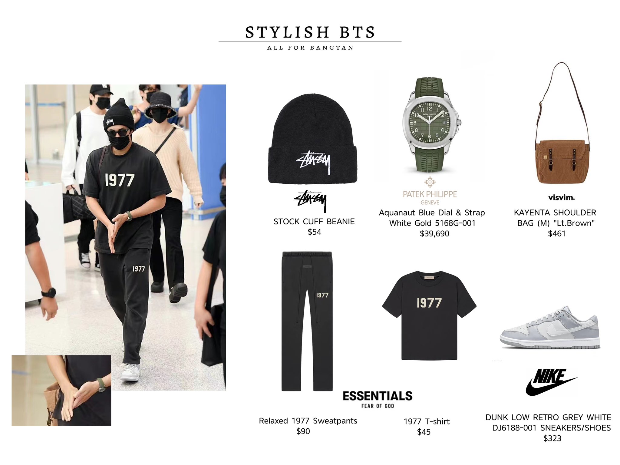 Stylish·BTS on X: 220529 #BTS Incheon International Airport pt.2 #JIMIN # TAEHYUNG Sandro，LOUIS VUITTON，Bottega Veneta，BODE，Nike，Chanel，Delvaux  #방탄소년단 @BTS_twt  / X