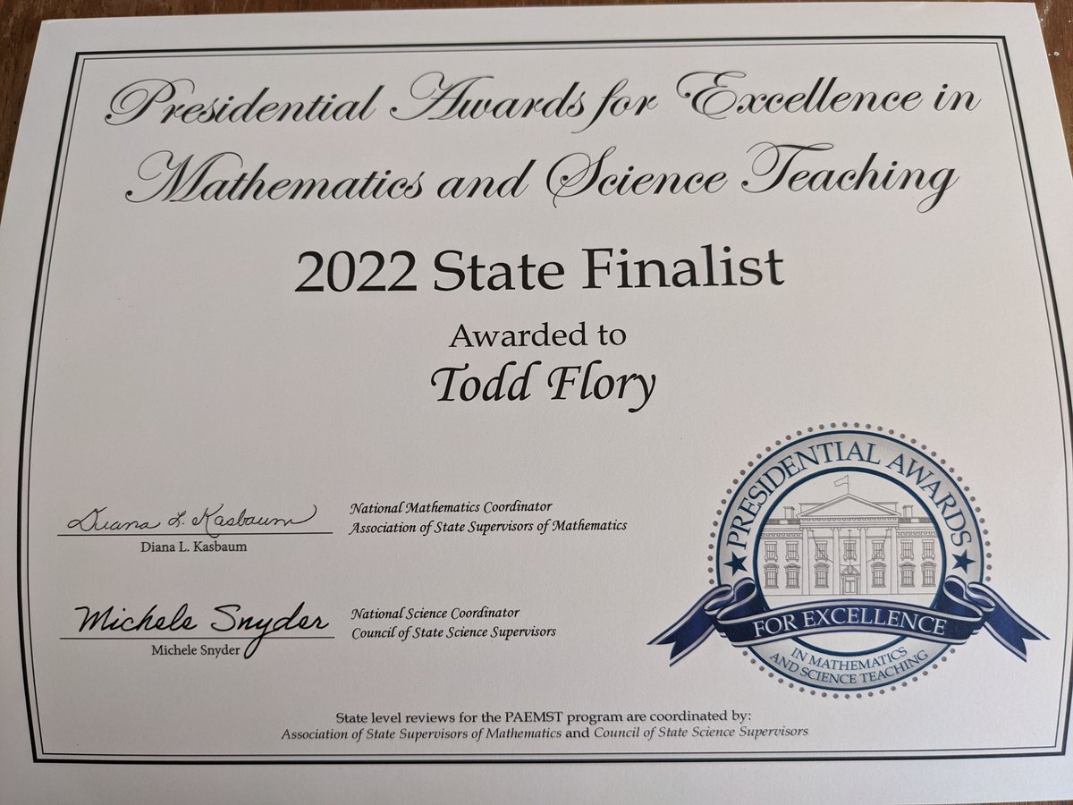 Honored to represent Kansas as a #PAEMST state finalist! @ksdehq
