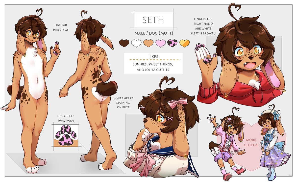 TwilightTwines's tweet image. Please look at this absolutely gorgeous refsheet that was gifted to me by @Remibun 😭💕 I cannot stop staring at it! I love it so so much 🥺