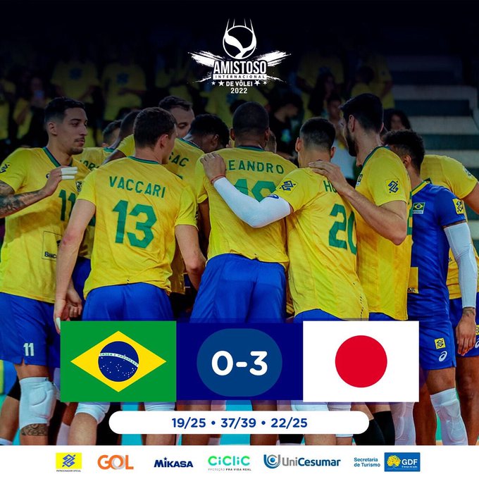 男子バレーブラジル親善試合第1戦結果 日本 ブラジル 22 06 02 排球博客