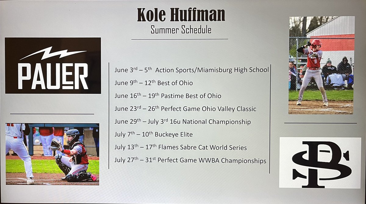 HuffmanKole's tweet photo. Summer season starts tomorrow. #16u #2024 https://t.co/CGEzQpXxFv