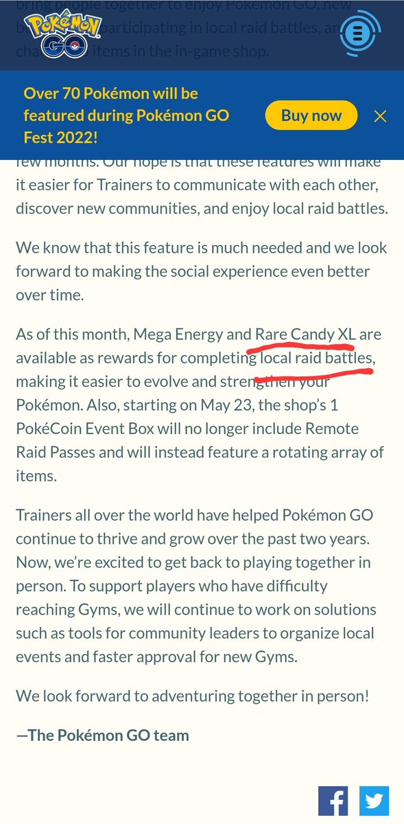 DJliveYoshi's tweet photo. Niantic Communications suck. Why communicate that in person raids would have Rare Candy XL when I didn't get a single one. Talked to their support chat and they said it's not a reward for raids. @PokemonGoApp stop lying to us. #NianticSucks #NianticLies https://t.co/CKcsrl6UGB
