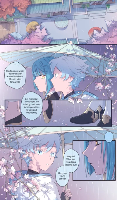 Xingyun 📘🍨  Please read right to left 

on being apart &amp; missing each other 