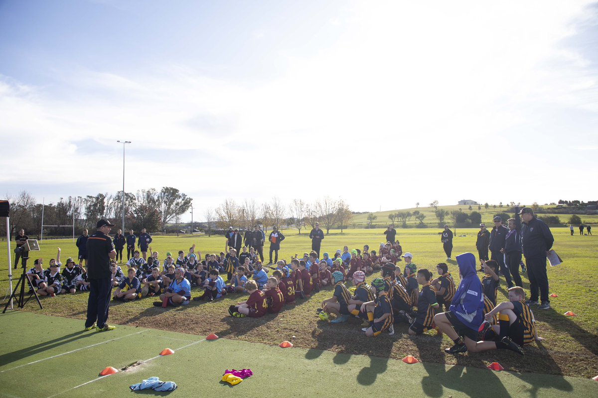 School footy is back! Introducing the inaugural Chris Lawrence All Schools Carnival. 

Combining our Legends of Wests Tigers with our community and grassroots is what it is all about. 🏉🌱 
#WestsTigers #Grassroots #Community