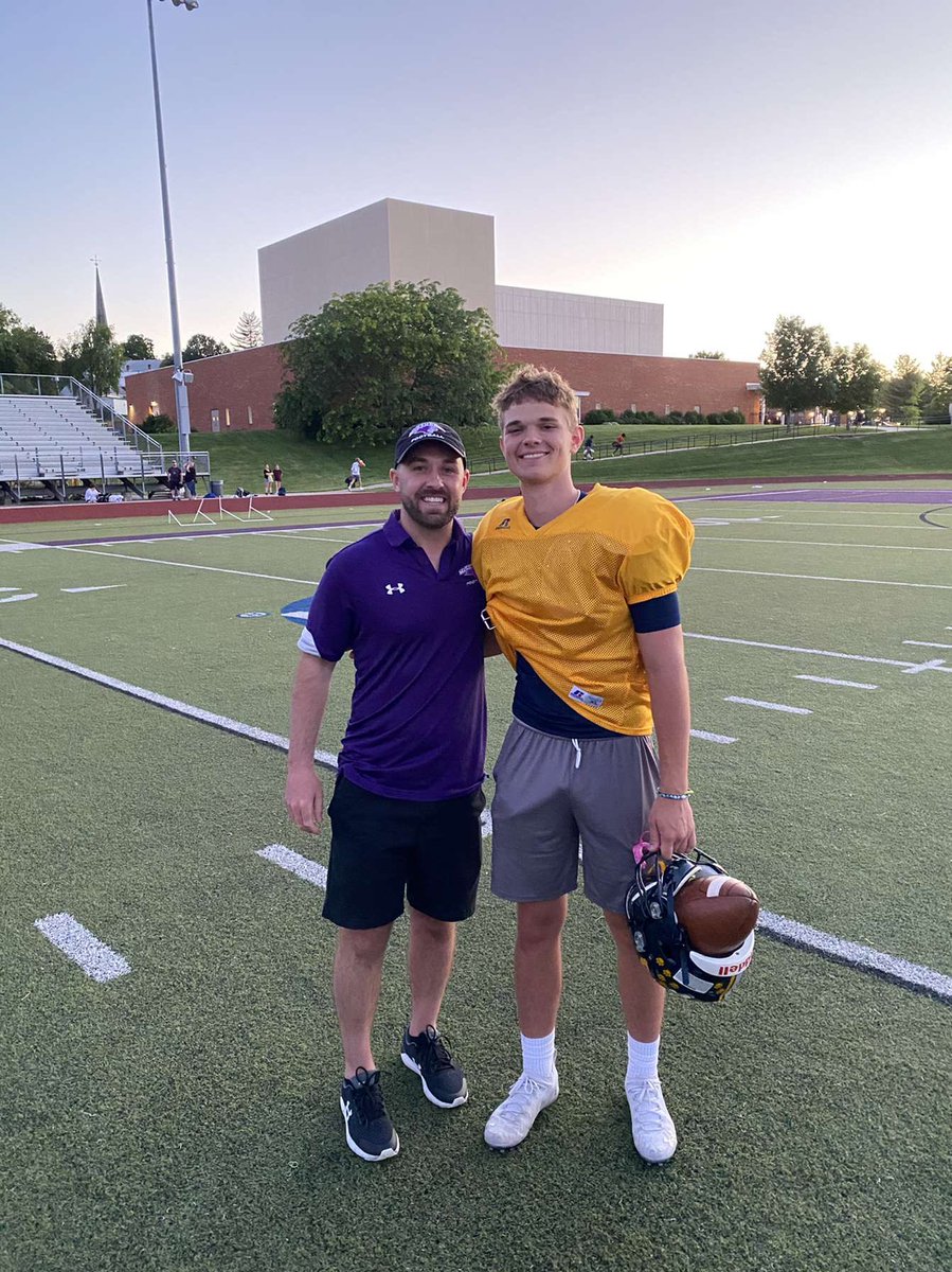 ColtMichael3's tweet photo. After a great camp and talk with @MikeBabcock44 and @MK_CoachMiller I’m grateful to receive a scholarship offer to McKendree University. God is Good! @OFallonFootball @ByronGettis @CoachRejfek @EDGYTIM https://t.co/DSoyf1kaiN
