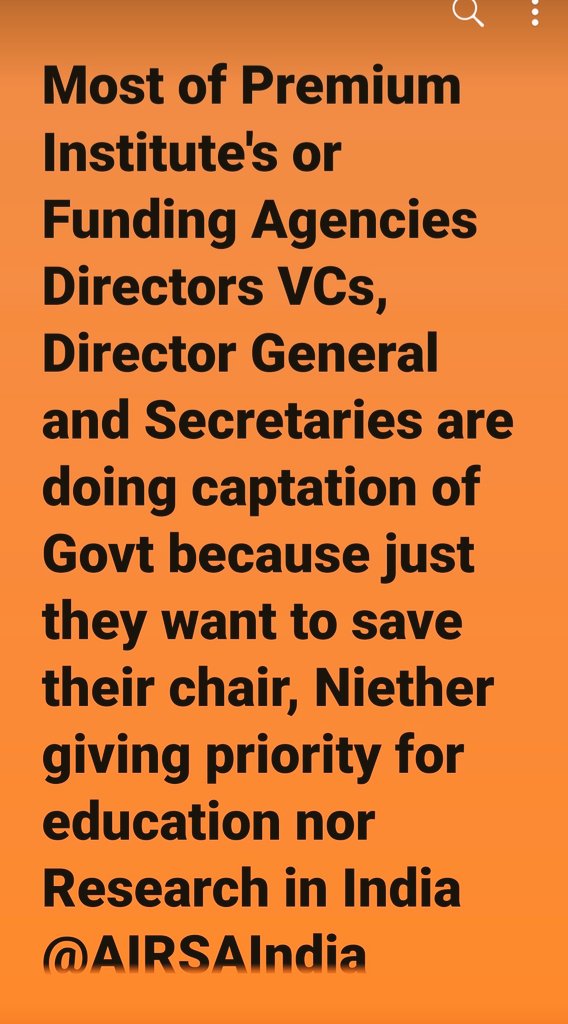 Are higher authorities thinking well towards researchers ?. DTU PhD Scholars demanding for their fellowships but DTU vice-chancellor is silent.<a href="/PMOIndia/">PMO India</a> <a href="/DrJitendraSingh/">Dr Jitendra Singh</a> <a href="/PrinSciAdvGoI/">Principal Scientific Adviser, Govt. of India</a> <a href="/PrinSciAdvOff/">Office of Principal Scientific Adviser to the GoI</a> <a href="/IndiaDST/">DSTIndia</a> <a href="/DBTIndia/">Department of Biotechnology</a> <a href="/ugc_india/">UGC INDIA</a> <a href="/ICMRDELHI/">ICMR</a> <a href="/HRDG_CSIR/">HRDGCSIR</a> <a href="/Xpress_edex/">Edex - The New Indian Express</a> <a href="/TimesNow/">TIMES NOW</a>