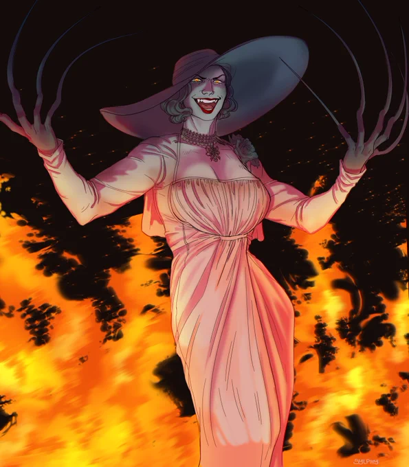 the hell do you think you're going?

#ResidentEvilVillage #LadyDimitrescu 