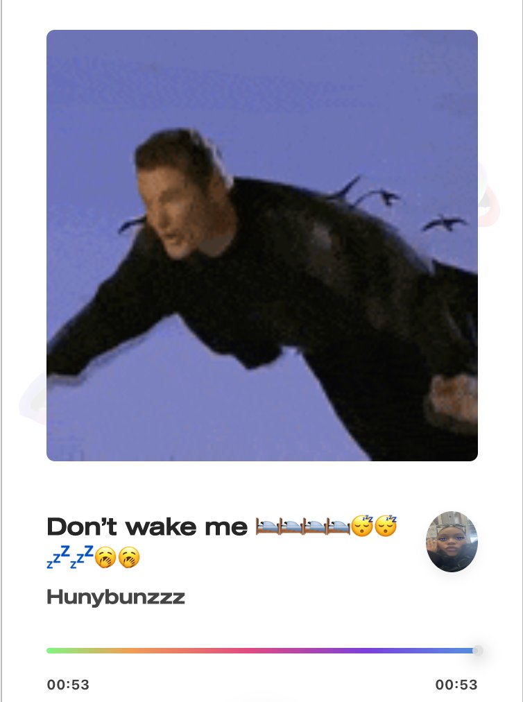 <a href="/Hunybunzzz1/">Hunybunzzz</a> with the reminder to EVERYONE: 

"Don’t wake me 🛌🛌🛌🛌😴😴💤💤🥱🥱"

app.mayk.it/user/f6q8hvEK2…