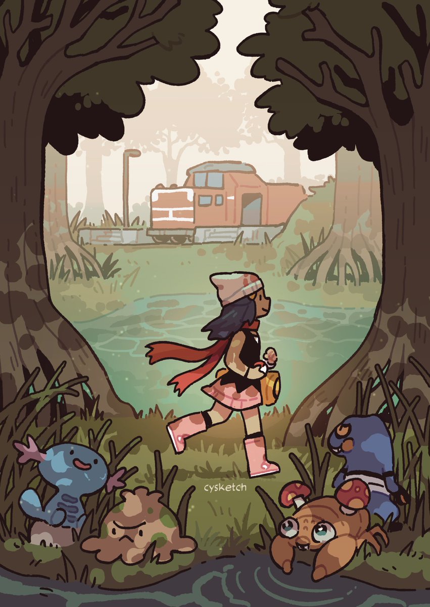 Safari Zone piece for <a href="/SinnohZine/">Sinnoh Jewels Zine 💎 Project Complete</a>~
