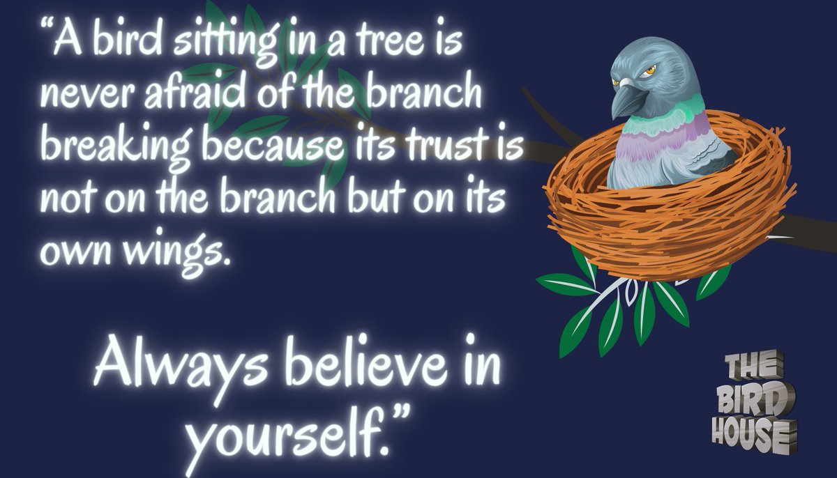 #believeinyourself #NFTCommunity #TheBirdHouse  
🐦🦅🦉🦜