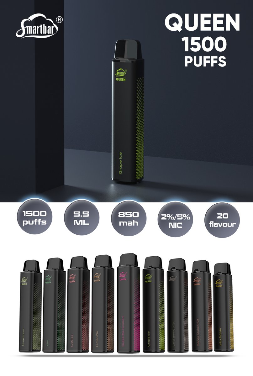 AngelaVAPE_OEM's tweet photo. 2022 #Dubai #WorldVapeShow  13 days countdown.✌️
Our Booth No. :8120
Smartbar brand large puffs Products to be displayed at Dubai world Vape Show：
1. #800puffs
2. #1500puffs
3. #2000puffs
4. #2200puffs
5. #2600puffs
6. #3000puffs
#podvape #podvapedevice #podvapefamily https://t.co/VXjmtF4QnP