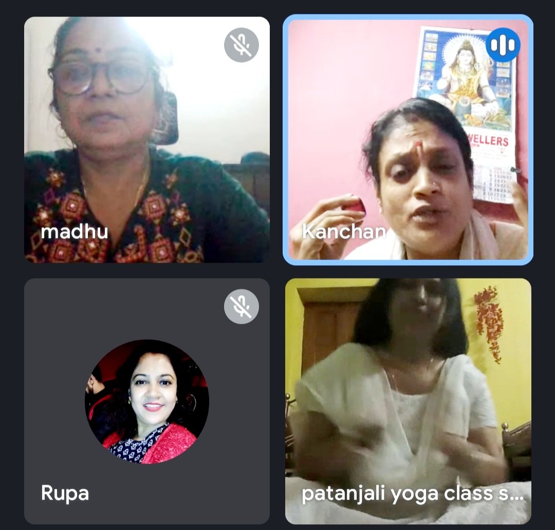 RanjitaSsha's tweet photo. ओ३म 🙏
 (2/6/22 )शाम 8:00 बजे महिला पतंजल कोलकाता सोशल मीडिया द्वारा सभी जिला सोशल मीडिया प्रभारी के साथ एक वर्चुअल बैठक का आयोजन किया गया।
बैठक का मुख्य बिंदु 
अंतर्राष्ट्रीय योग दिवस को कैसे मनाया जाए इस कार्यक्रम में सोशल मीडिया प्रभारी की दायित्व।
#IDY2022
@yogrishiramdev https://t.co/OGhiaVrmDA
