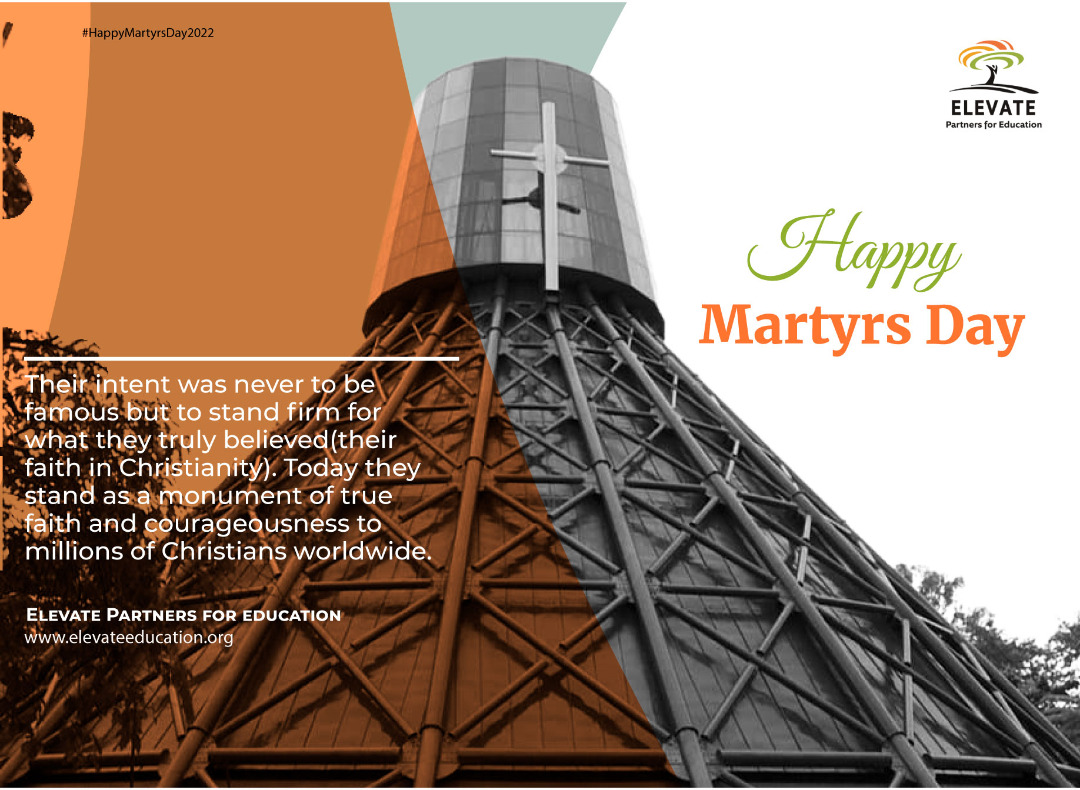 ElevateEdUG's tweet image. Their intent was never to be famous but to stand firm for what they truly believed(their faith in Christianity). Today they stand as a monument of true faith and courageousness to millions of Christians worldwide. HAPPY MARTYRS' DAY #MartyrsDay22