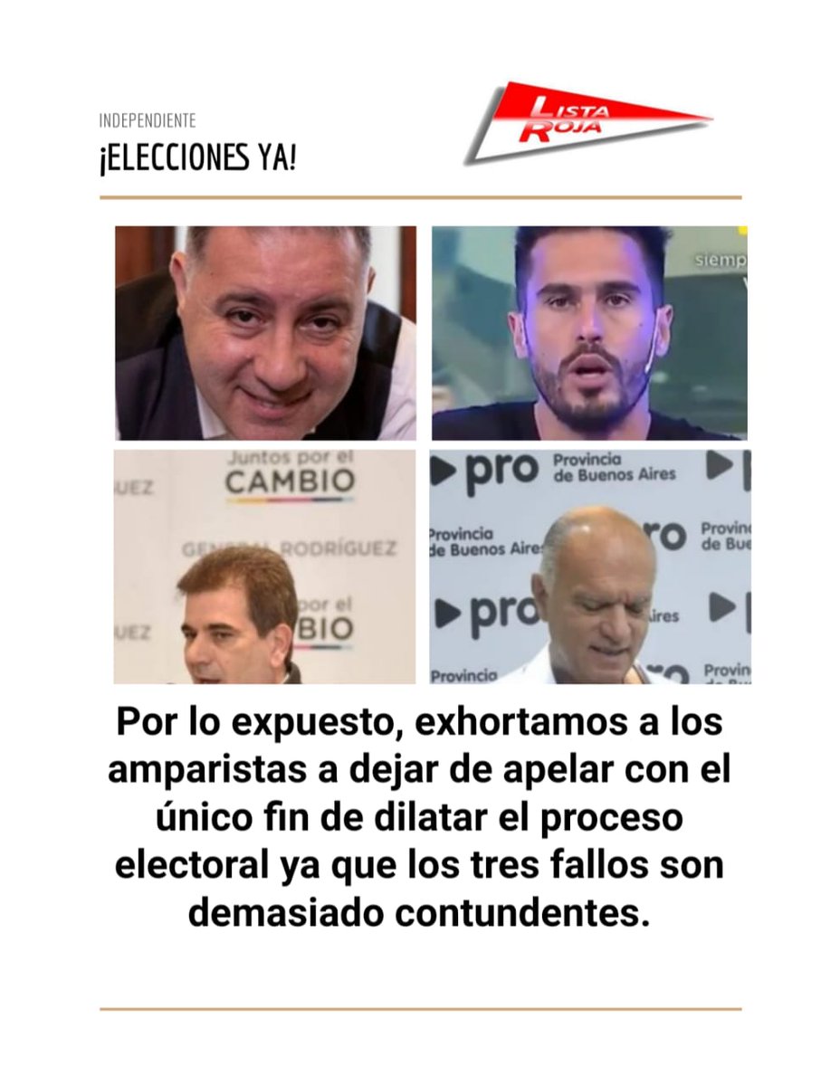 Agrupación Lista Roja tweet media