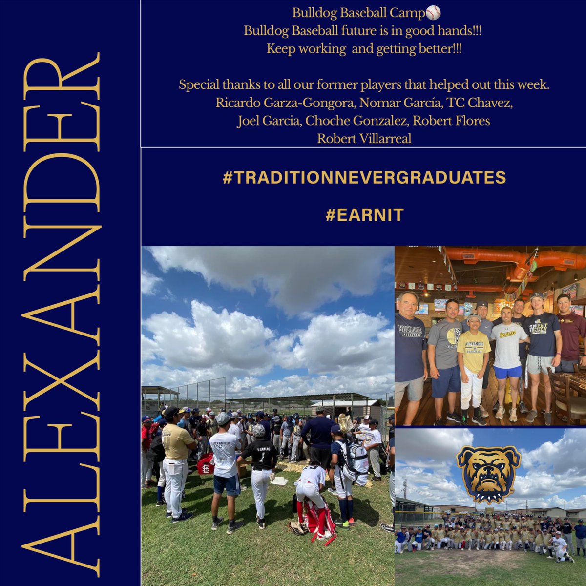 Alexander Baseball Camp 2022🔥#traditionnevergraduates #BuildingChampions #TheAlexanderWay #weareonebulldognation🐾🏆🐾