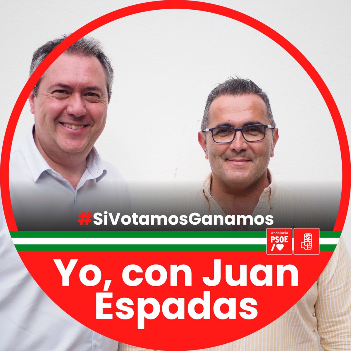 psoelaredondela's tweet photo. 🌹 Desde el #PSOE de #LaRedondela te animamos a votar 🗳 el próximo #19JAndalucía. 

En tus manos tienes la oportunidad de decidir el modelo de vida que quieres. 

❤️ #AndalucíaQuiereMás

No te quedes en casa, #SiVotamosGanamos 

Vamos a por todas ‼️ #VOTAPSOE https://t.co/k1tyJPT9Ud