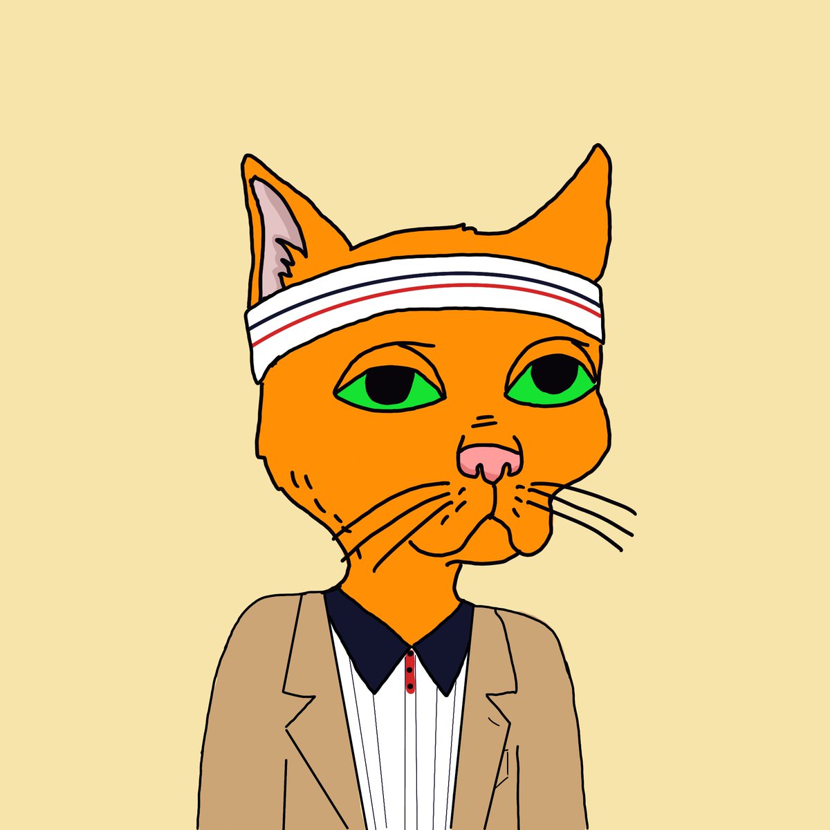 Huge fan of Wes Anderson films and I wanted to do a derivatives project around it. I was inspired by my man <a href="/BoredGutterCats/">Bored Gutter Cats</a> and it had to be Gutter Cat Gang for the mood I was going for. they are all hand drawn/minted and I am only doing a handful. Follow <a href="/GutterAndersons/">GutterAndersons</a> #GG