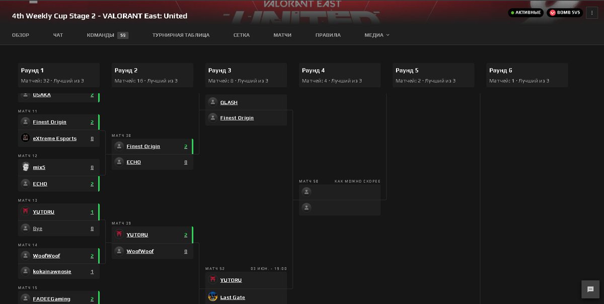 MonOkson's tweet image. 1-st day 4th Weekly Cup Stage 2 - VALORANT East: 
United: Yesterday was on the first day of officials games, a good start for two b03, 2-0 vs ECHO and 2-0 vs eXtreme Esports, tomorrow a sequel, we will play at 18:00 CEST vs QLASH. Good luck to us! #GOFINEST ❤️😉🍀