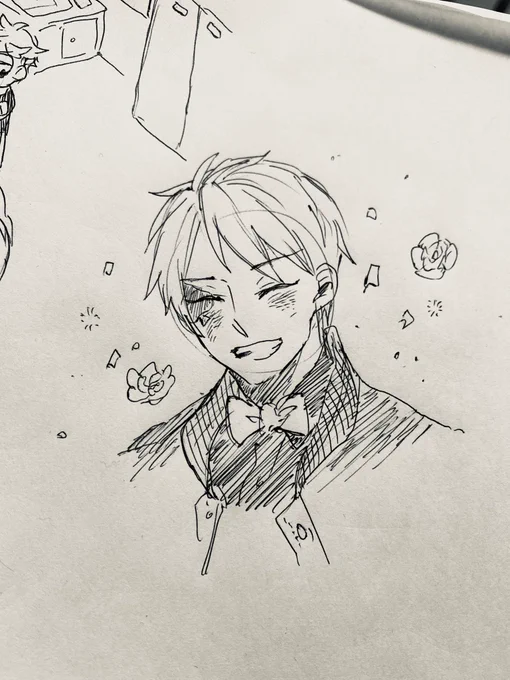 朝の一発描き
デュスおめでと〜〜〜〜〜♠️ 