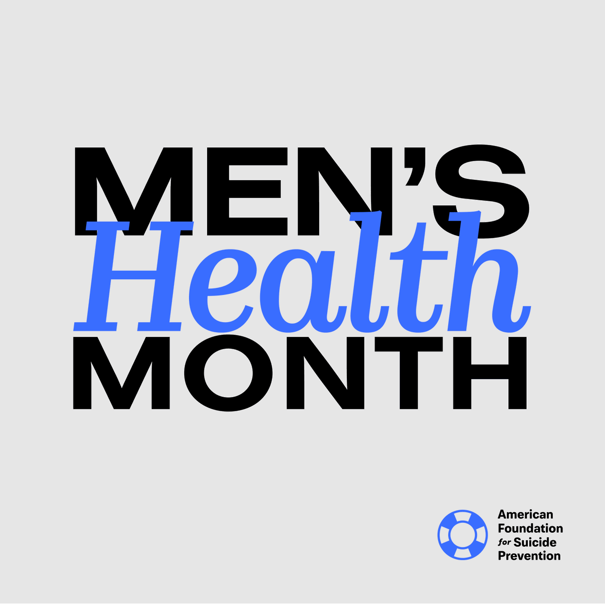 This #MensHealthMonth, we want to remind you that your physical health is just as important as your mental health.

In 2020, men died by suicide 3.88x more than women. BUT by taking control, opening up, and seeking help, we can change that statistic for the better.