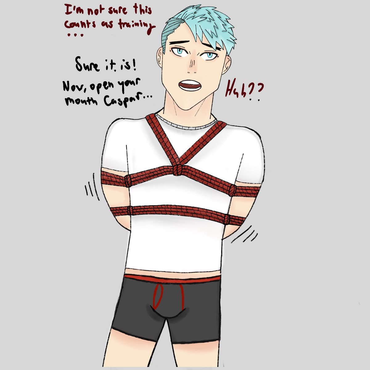FangDraws's tweet photo. Caspar got roped into some “training”
-
#bondageart #gagged #caspar #fe3h #fe3hnsfw #bondage https://t.co/m8Ae1l68IY