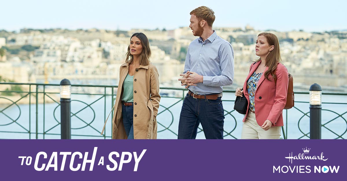 HallmarkPlus's tweet photo. The hunt for a Maltese murderer is on for two travel writers in the right place at the wrong time. Stream #ToCatchASpy starring @natkelley and @colindonnell &amp; @pattimurin available to stream on #HallmarkMoviesNow! https://t.co/lgv6S41fCY