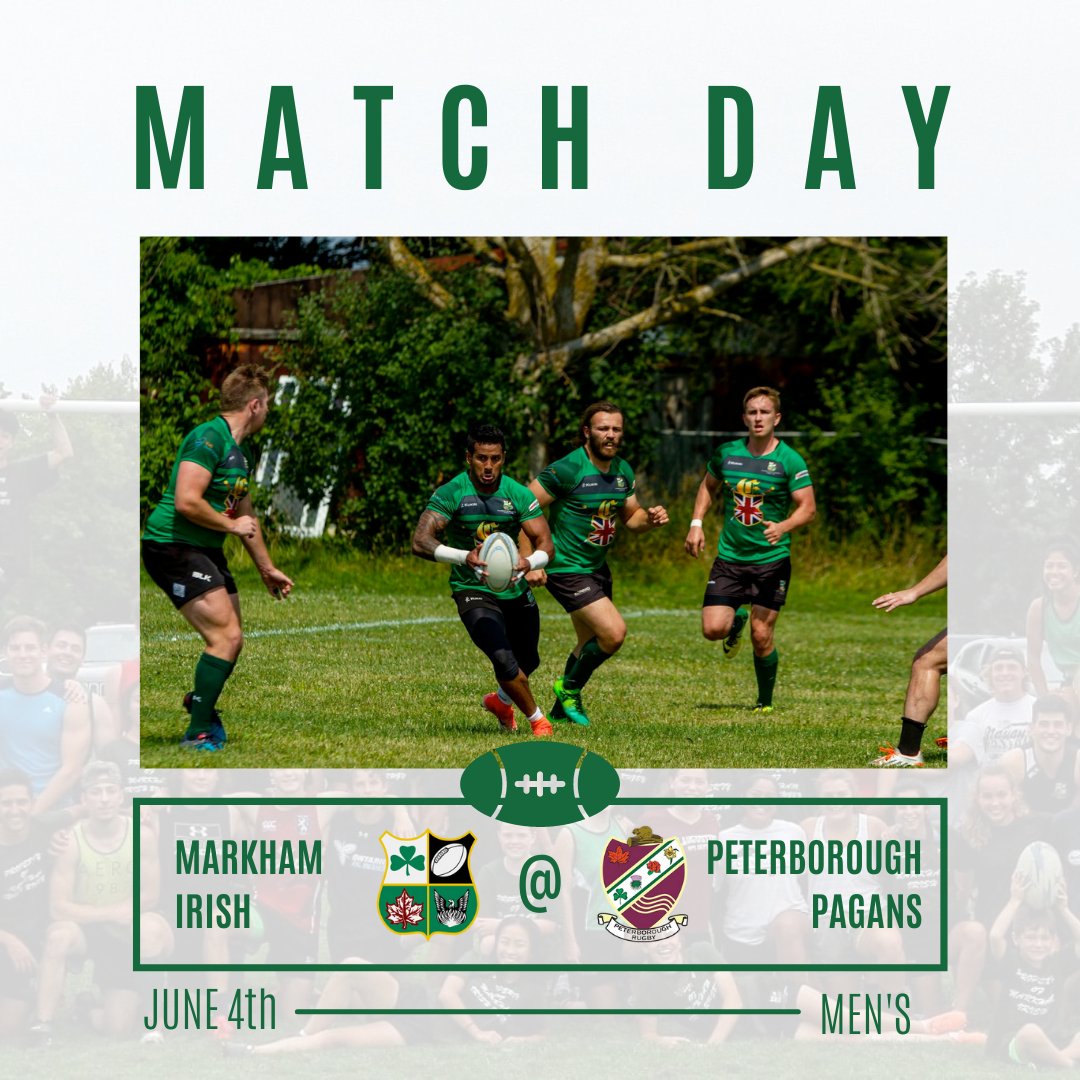 MarkhamIrishRC's tweet photo. This weekend our Womens team takes on Lindsay RFC at home, 150 Austin Drive, kickoff is at 12:00

And our Mens teams travel to Peterborough to face off against the Pagans
Mens 2XV @ 2pm
Mens 1XV @ 3:30pm

☘LETS GO IRISH!☘

#MarkhamIrishRugby #MICRC https://t.co/YOYBlFNLBJ