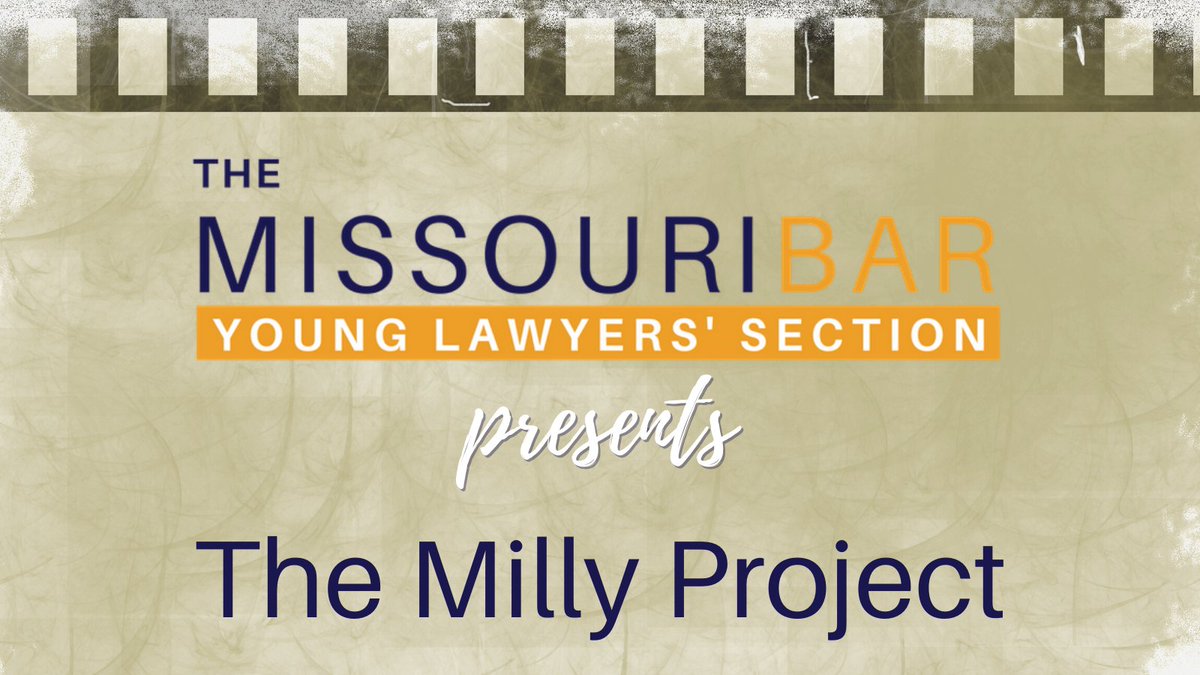 YLS will present 2 new CLE programs based on the film adaptation of 'The Milly Project' which tells the true story of an enslaved woman who won her freedom in court in Springfield MO before the Civil War.  Read more here --> ow.ly/FGrI50JoGgP #MOBarYLS