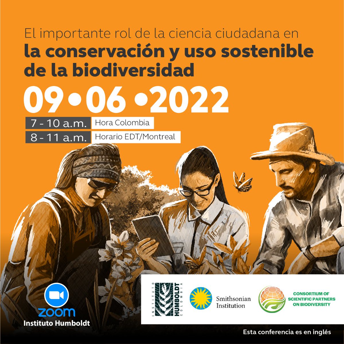 inst_humboldt's tweet photo. How can #CitizenScience contribute to #Post2020 Global Biodiversity Framework and the #SDGs? Find it out this next June 9th at https://t.co/ht1c138BwU
@smithsonian https://t.co/ecOOvA7jVu