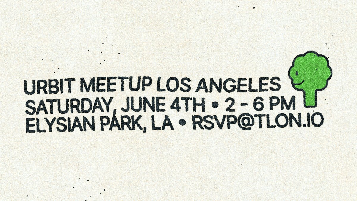 urbitcommunity's tweet image. Happening this Saturday! 

RSVP to find out where exactly we'll be.
