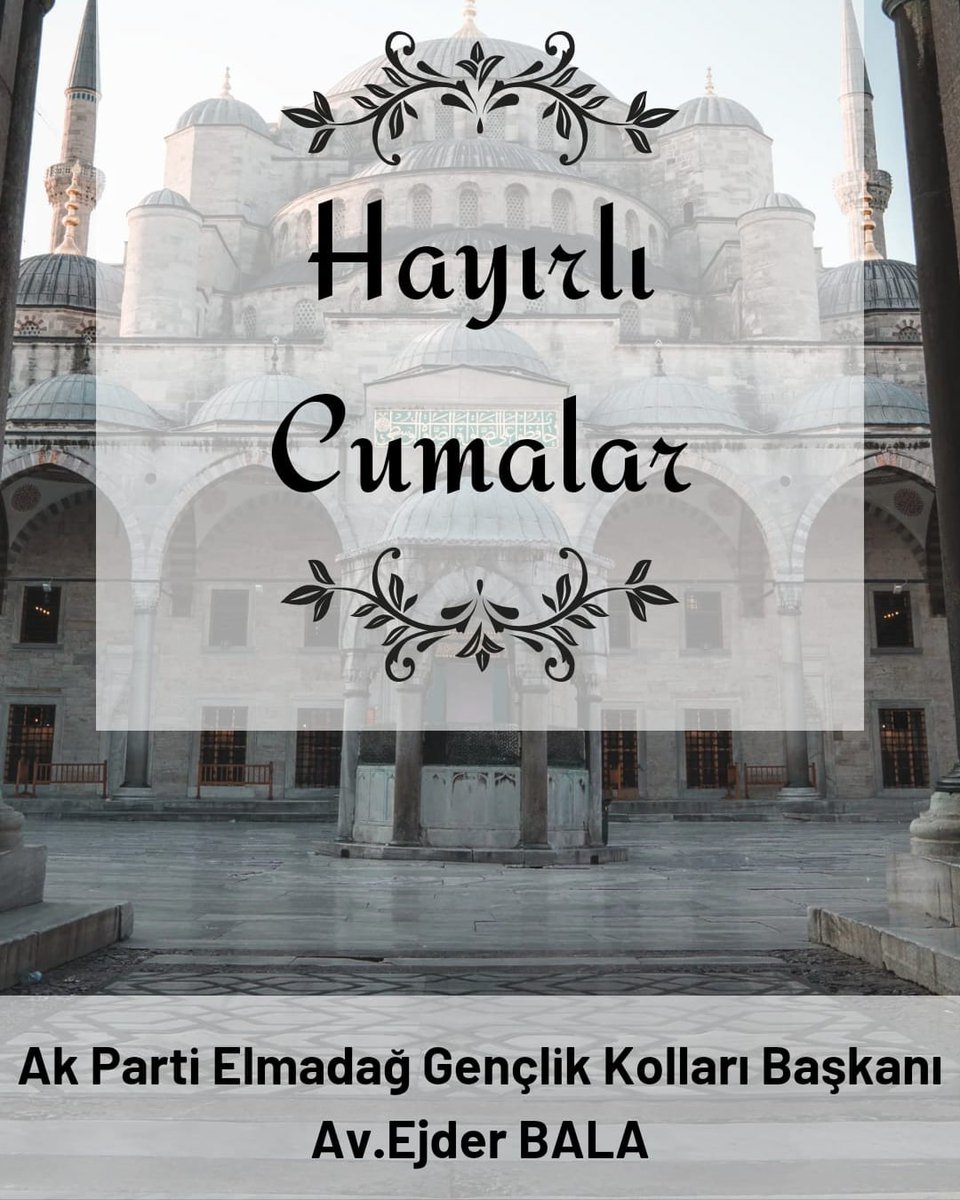 ak_elmadag's tweet photo. Ettiğin her dua derdimize deva, sağlığımıza şifa, gözümüze nur, gönlümüze huzur, ailemize ve sevdiklerimize huzur getirsin. Hayırlı cumalar https://t.co/ERqhBrYkfo
