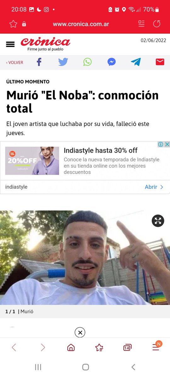 mariela274's tweet photo. Que asco crónica como van a publicar eso si yo fuera familiar les hago un juicio les rompo el ort... https://t.co/m0ZHzUfnJb