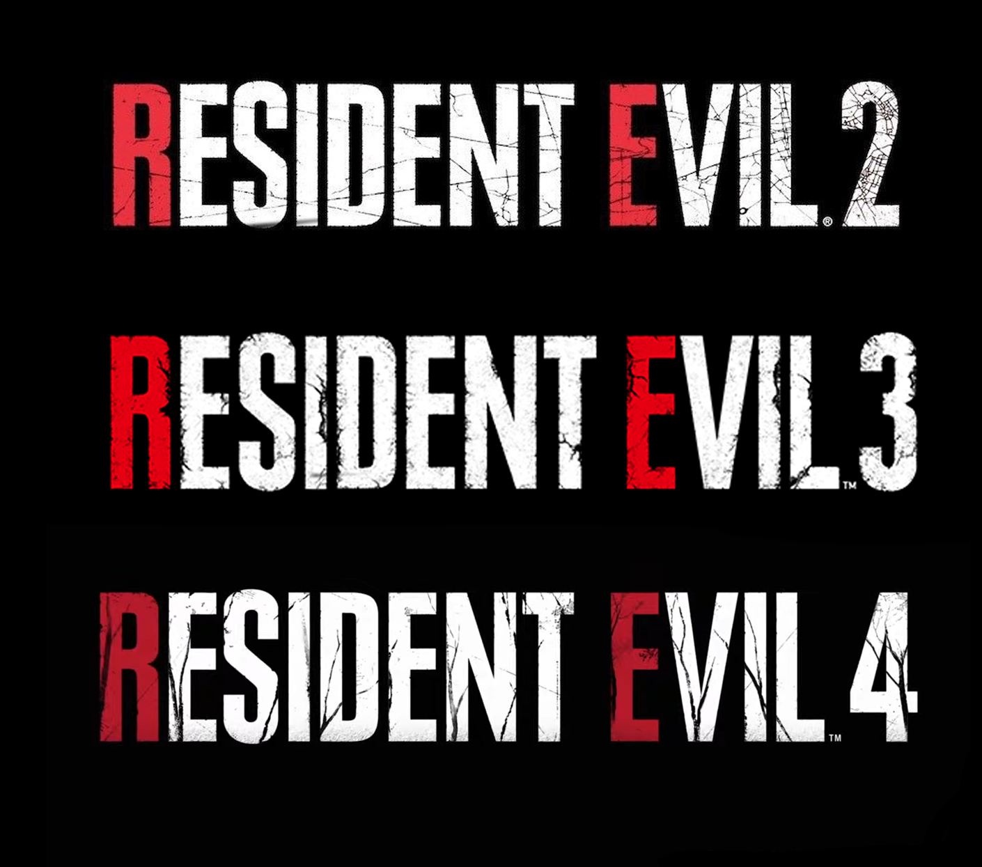 𝐑𝐮𝐥𝐞𝐓𝐢𝐦𝐞 on X: Resident Evil 2, 3 and 4 Remake Logos 😊   / X