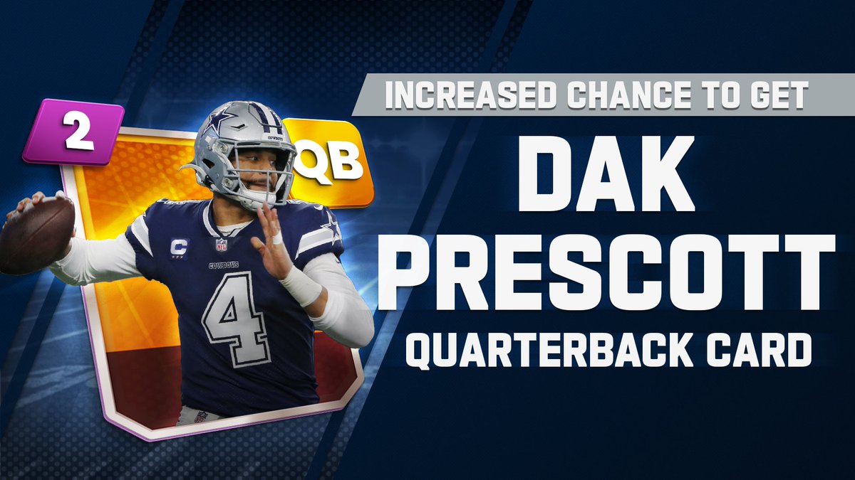 The latest Showdown event is now live! Complete it to get an increased chance at winning a Dak Prescott Card!