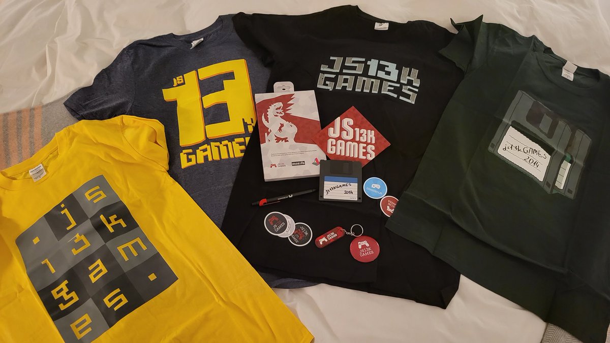 MishManners's tweet photo. Also got showered with @js13kGames presents from @end3r ๐
Thanks for having me as a 2021 judge. Looking forward to being back for the 2022 Game Jam ๐พ
#CodeEurope22 https://t.co/yR5fbQw1Br