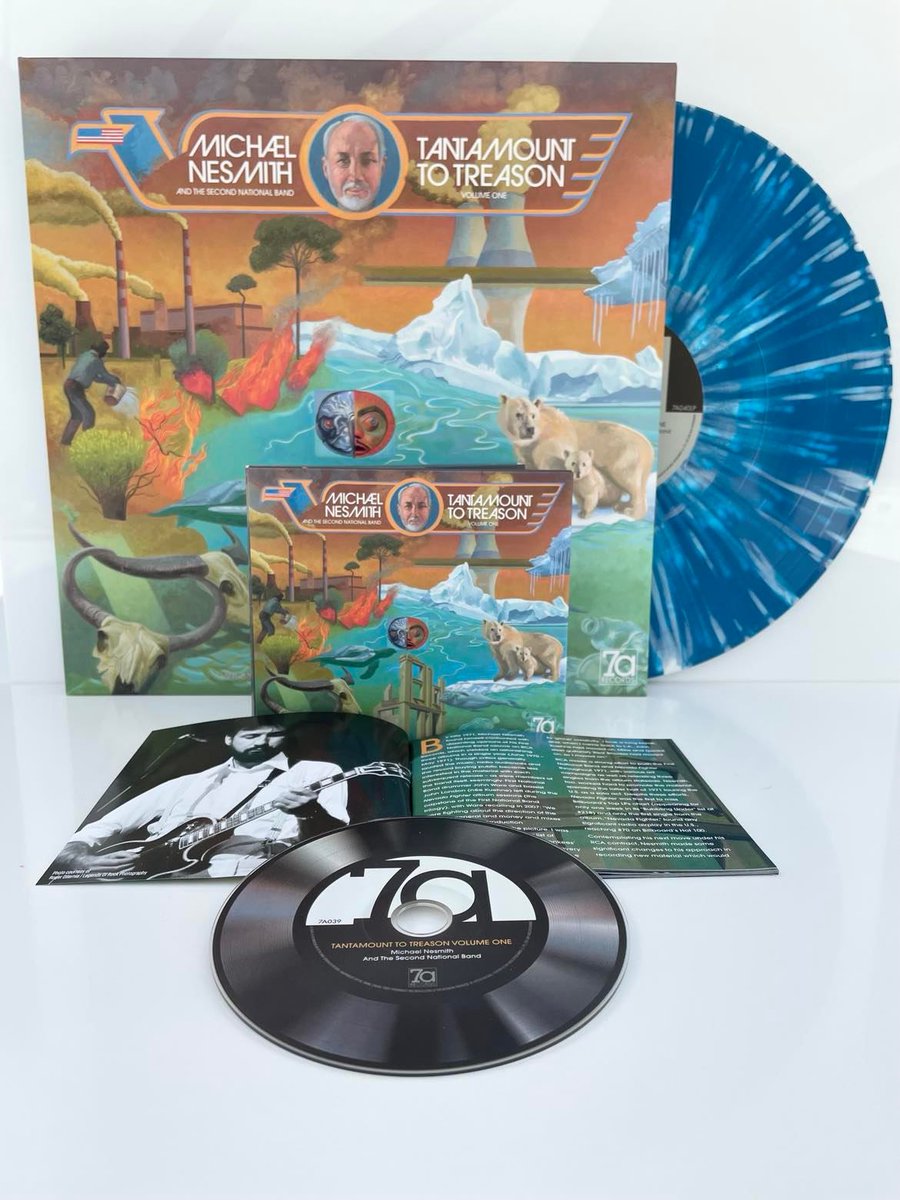 Released Today! Michael Nesmith - Tantamount To Treason. 50th Anniversary Edition on CD and Vinyl. Expanded with bonus tracks. The LP is pressed on 180g Splatter Vinyl and the CD comes with a big 32 page colour booklet. Available now from deepdiscount.com and Amazon.