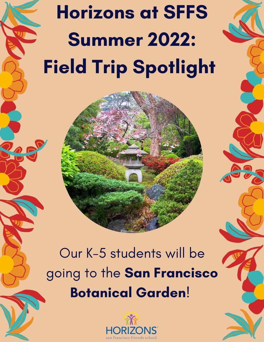 HorizonsSFFS's tweet photo. Summer is fast approaching, and we are so excited to have the opportunity to visit the San Francisco Botanical Garden with our K-5 students and celebrate this summer’s theme "Hoy Semillas, Mañana Flores” or “Today Seeds, Tomorrow Flowers"! @SFBGS https://t.co/OLhtjoLY32