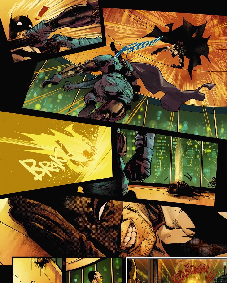 BATMAN VS PK-01 round 1! Hey Friends..  Who remember this!? I totally loved doing this sequence :) amazing colors by ⁦@tomeu_morey⁩ and so cool script by ⁦@JamesTheFourth⁩ 🔥🦇🚀 #batman 