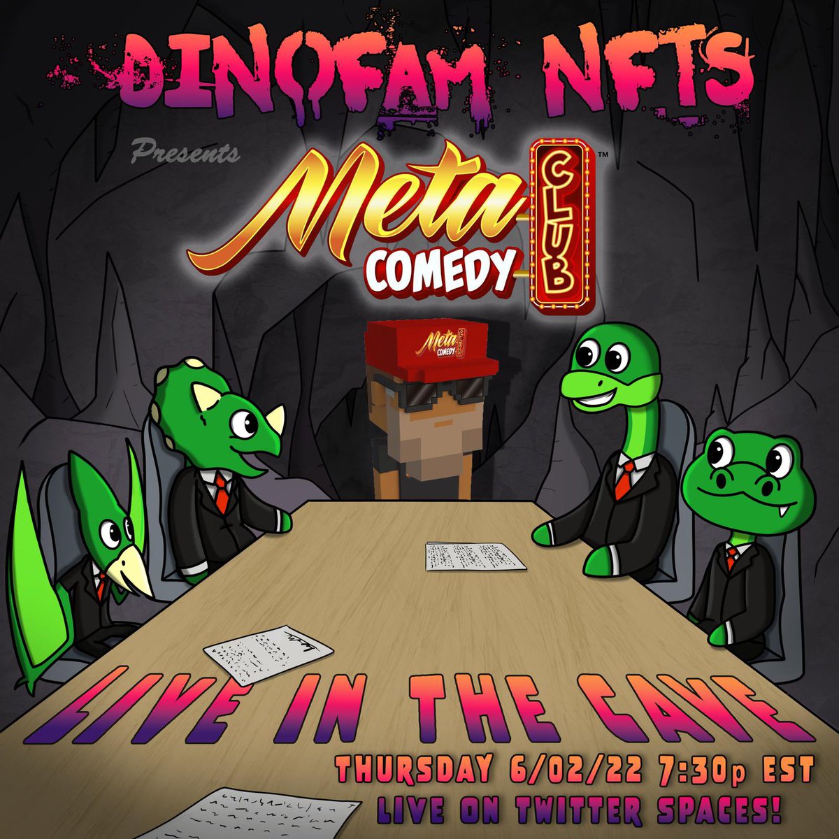 MetaComedyClub's tweet image. Like comedy? Join the club!  

Todays giveaway ⤵️

🎟 1 x Genesis NFT
🎫 5 x OG Role 

👇🏽 HOW TO WIN👇🏽

1️⃣ Follow us, RT &amp;amp;❤️

2️⃣ Comment below 💬
“ I Love Comedy in the Cave” 

3️⃣ Tag a funny friend 

Let’s make the Metaverse laugh 😂 

#NFTGiveaways #comedy #Metaverse