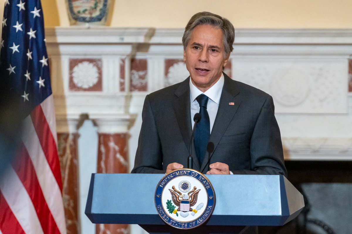 SecBlinken's tweet photo. Today, @statedept released the 2021 International Religious Freedom Report. Respect for religious freedom isn’t only one of our deepest held values and a universal human right—it’s also a vital foreign policy priority. We must do more to combat rising forms of hate. https://t.co/Gsl43J2jpa