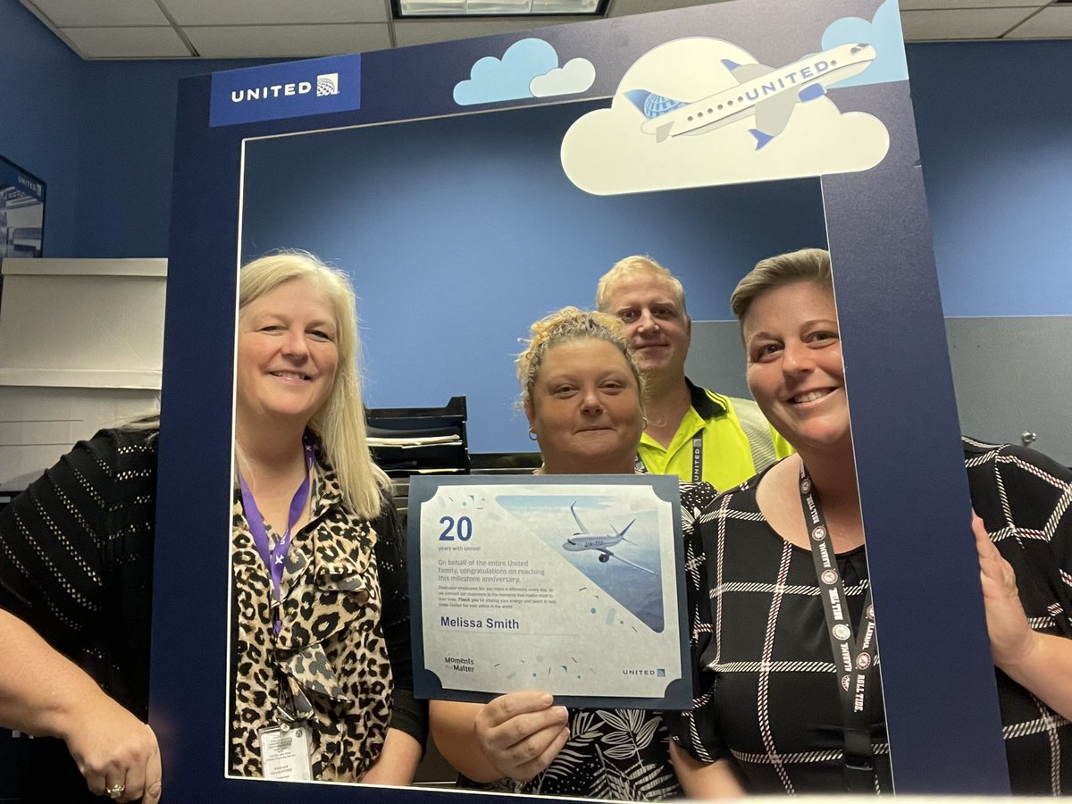 Congratulations Melissa on your milestone with United! Your contributions have been and will continue to be instrumental to our success! #AUSome, #beingunited #GoodLeadsTheWay