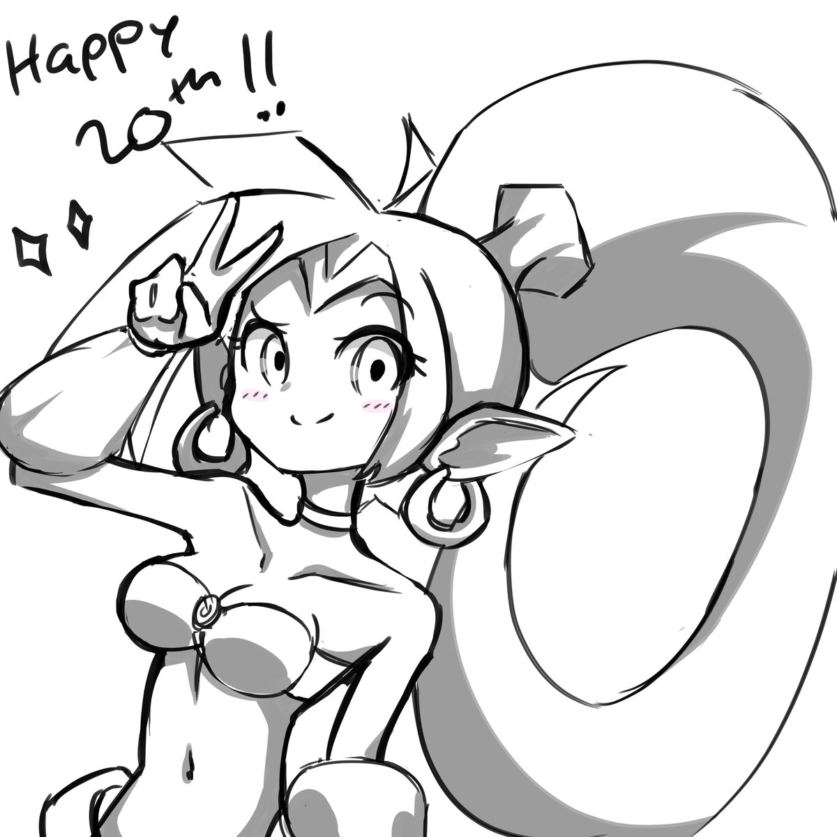 Wasn't planning on drawing today. But, I had to get something out! 😤
#Happy20thShantae @WayForward