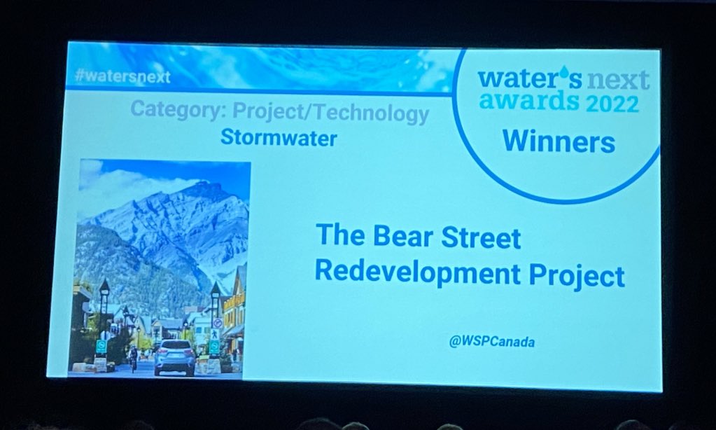 🎉Congratulations 🎉 to Jessica Wheatley and The Bear Street Redevelopment project.
#WatersNext award recipient in the Stormwater category.
#CanadianWaterSummit
<a href="/WSPCanada/">WSP Canada</a>